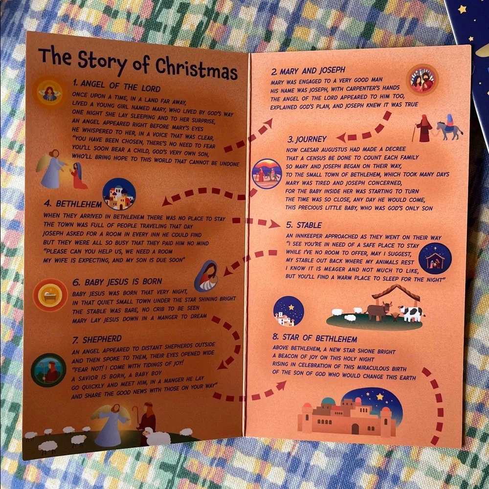 Jilzarah Christmas Story Kids Beaded Bracelet with Story Booklet- NWT
